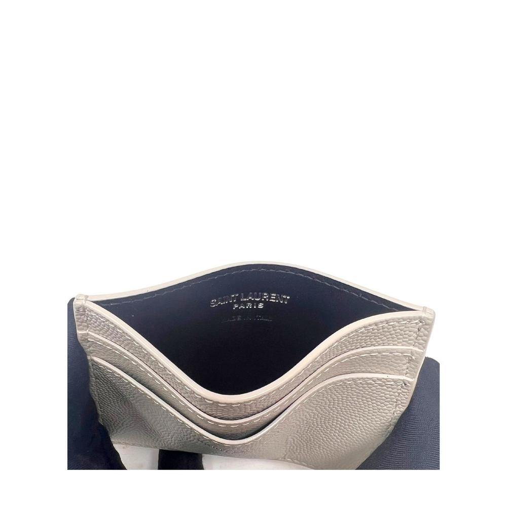 SAINT LAURENT pre-loved paris card case in blanc vintage - Picture 5 of 5